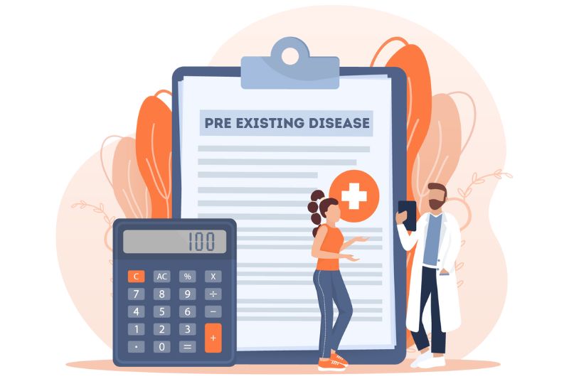 Effects of pre-existing diseases on your health insurance